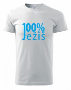 Tričko pánske s kresťanským motívom - 100% Ježiš | vasedarceky.sk
