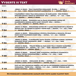 Oznámenie svadobné - fialové perly | vasedarceky.sk