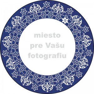 Zrkadielko s motívom modrého ornamentu | vasedarceky.sk