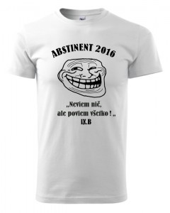 Absolventské tričko - Abstinent | vasedarceky.sk