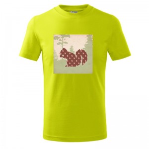 Tričko detské s motívom veveričky | vasedarceky.sk