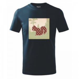 Tričko detské s motívom veveričky | vasedarceky.sk