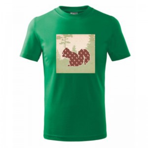 Tričko detské s motívom veveričky | vasedarceky.sk