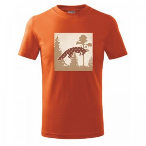 Tričko detské s motívom líšky | vasedarceky.sk