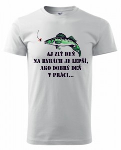 Tričko pánske s rybárskym motívom - Deň rybára | vasedarceky.sk