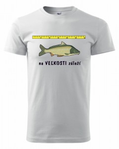 Tričko pánske s rybárskym motívom - Na veľkosti záleží | vasedarceky.sk