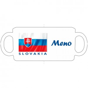 Hrnček so slovenskou vlajkou a menom; 3dl | vasedarceky.sk