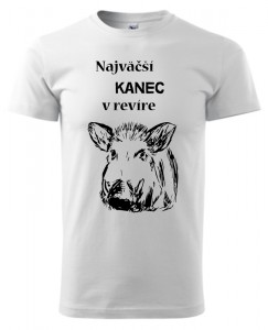 Tričko pánske s poľovníckym motívom - Najväčší kanec | vasedarceky.sk