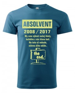 Absolventské tričko - The End | vasedarceky.sk